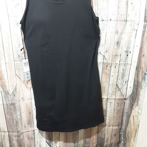 Mono B Elegant Black Sleeveless Mini Dress